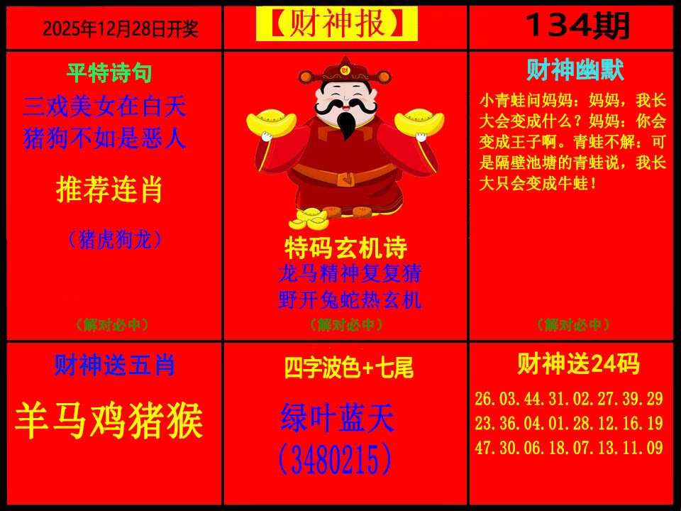 134期财神报[图]